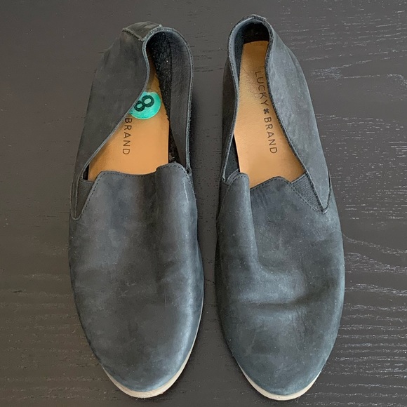lucky brand brettany suede flats